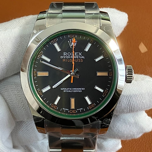 ハイレビュー店舗ロレックスミルガウス M116400GV-0001(GM製造工場)