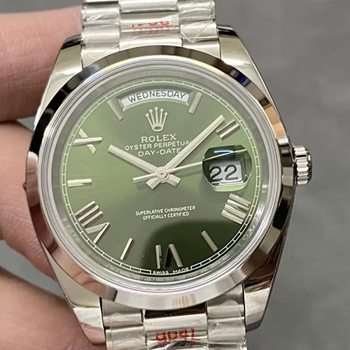 「GM製」 スーパーコピーロレックス デイデイト M228206-0027 グリーン 40mm 3255搭載