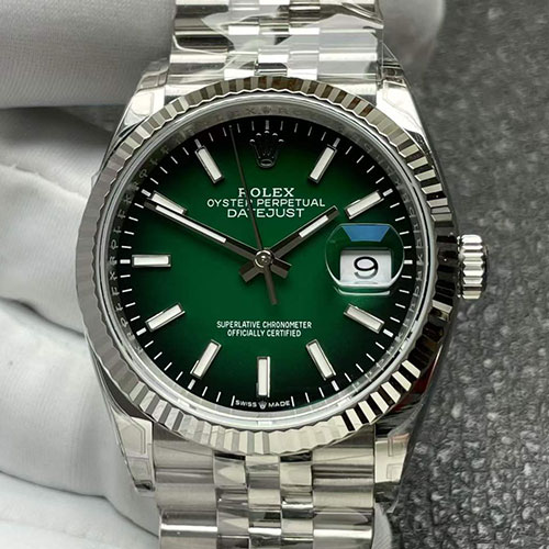 最高グレードVS製 ロレックスコピー M126234-0059 デイトジャスト 36mm グリーン文字盤