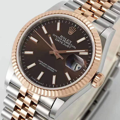 ARF工場 ロレックスコピー M126231-0025 デイトジャスト 36mm チョコレート