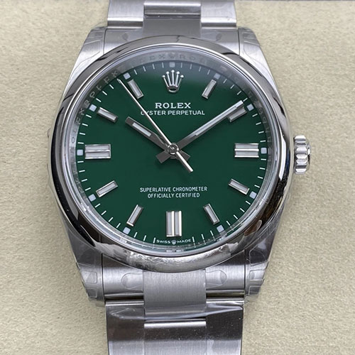 ロレックスコピー M126000-0007 オイスターパーペチュアル 36mm(VS製) グリーン文字盤