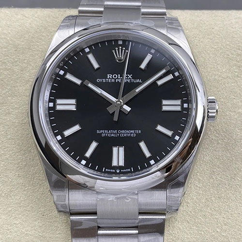 ロレックスコピー M124300-0002 オイスターパーペチュアル 41mm(VS製) 黒文字盤