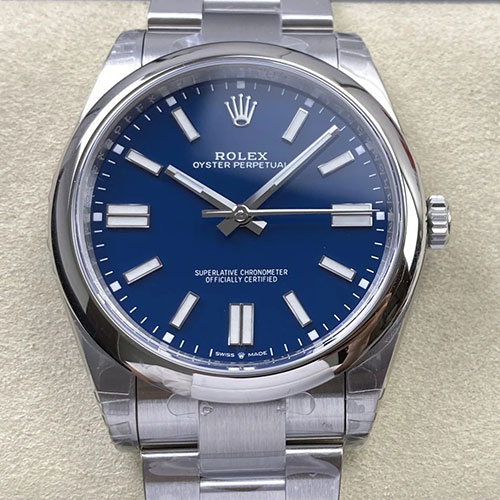 (VS製)ロレックスコピー M124300-0003 オイスターパーペチュアル ケース径41mm ブルー文字盤