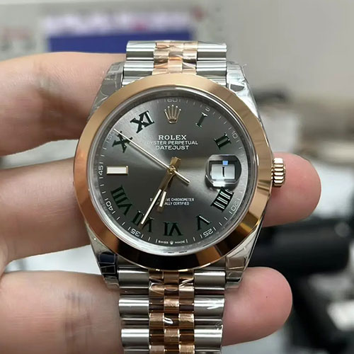 VS製工場 ロレックスデイトジャストコピー 126301ケース径41mm グレー文字盤 品質5年連続№1