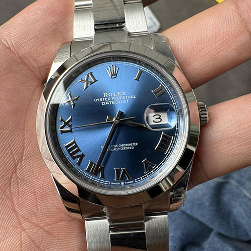 (VS製造工場) ロレックスコピーデイトジャスト M126300-0017 (ケース径41mm) ブルー文字盤高級腕時計ブランド
